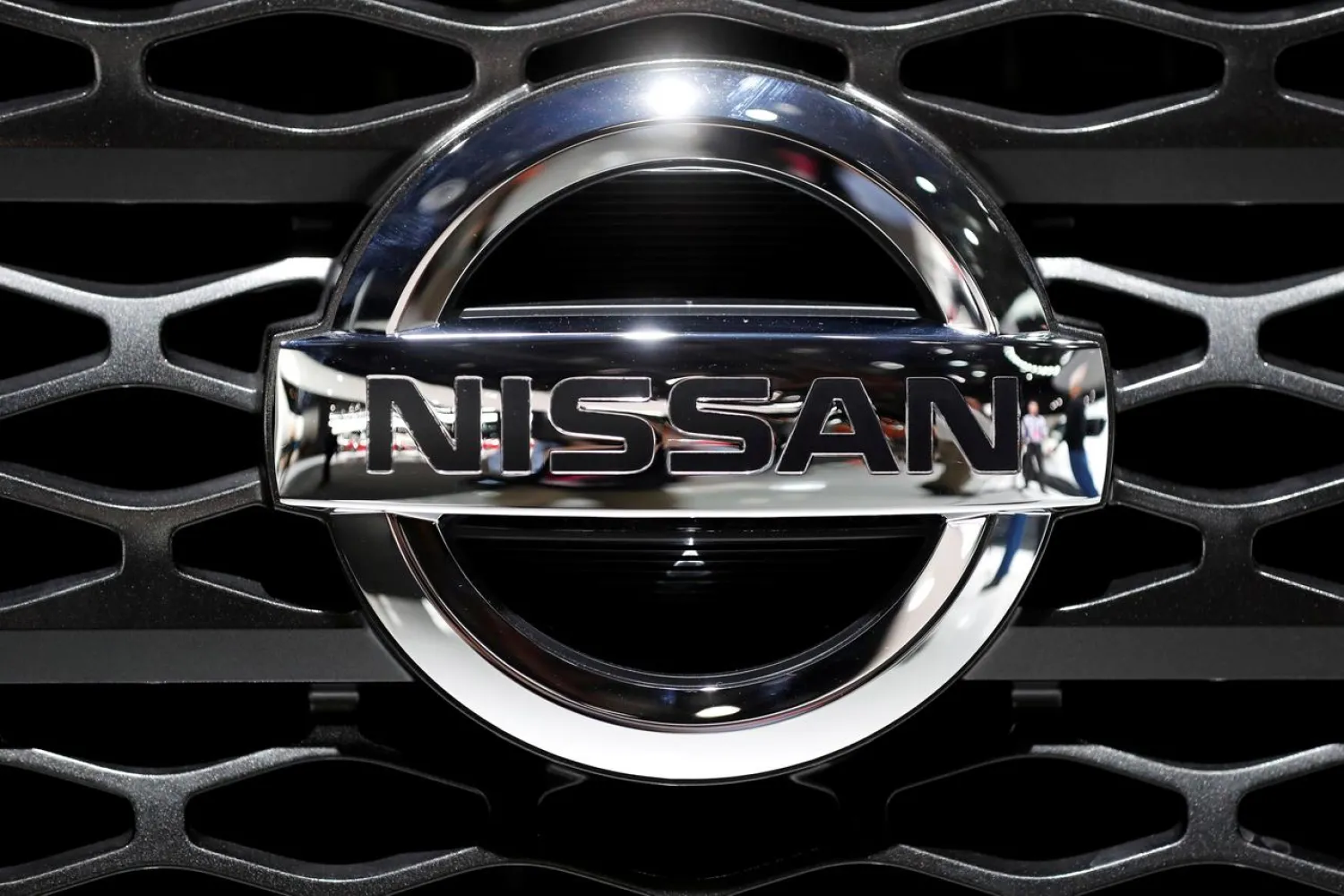 FILE PHOTO: A car with the Nissan logo badge is seen on display at the North American International Auto Show in Detroit, Michigan, US, January 16, 2018. REUTERS/Jonathan Ernst/File Photo
