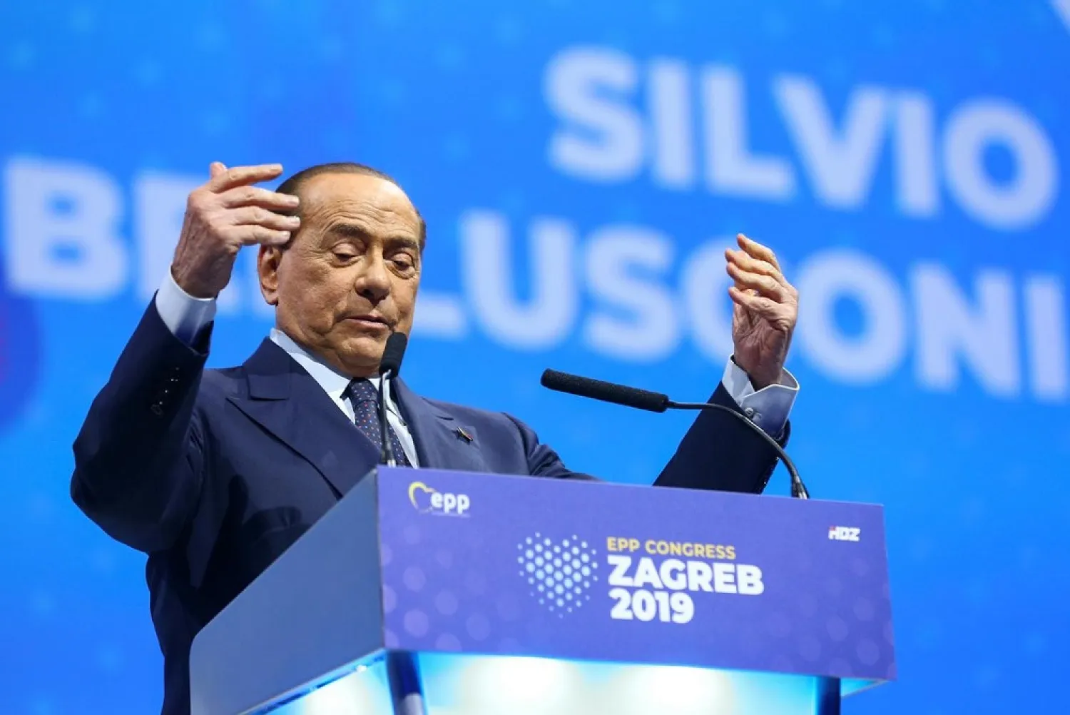 Italy’s former prime minister Silvio Berlusconi. (Reuters)