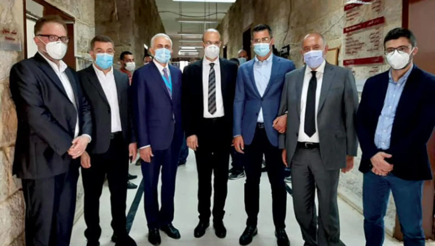 حسن في مسشتفى إهدن الحكومي (فيسبوك الصحة اللبنانية)