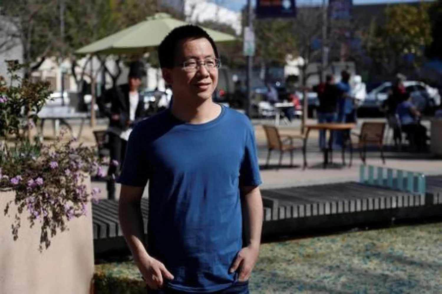 Zhang Yiming, founder and global CEO of ByteDance, poses in Palo Alto, California, U.S. March 4, 2020. Picture taken March 4, 2020. REUTERS/Shannon Stapleton
