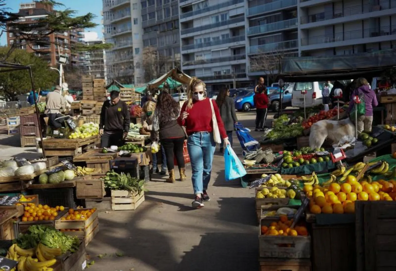 داخل أحد الأسواق في مونتيفيديو عاصمة الأوروغواي (رويترز)