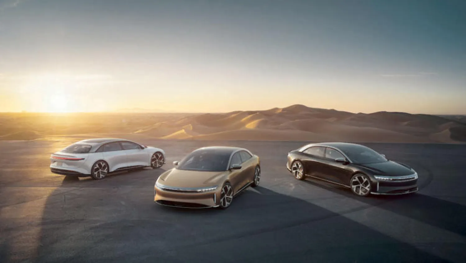 سيارة لوسيد أير التي كشف النقاب عنها وستتوفر في ربيع عام 2021 (الشرق الأوسط)