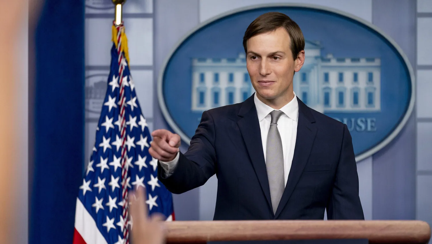 White House senior adviser Jared Kushner speaks at a press briefing at the White House in Washington, following the announcement of Israel's normalization agreement with the UAE, August 13, 2020. (AP Photo/Andrew Harnik)