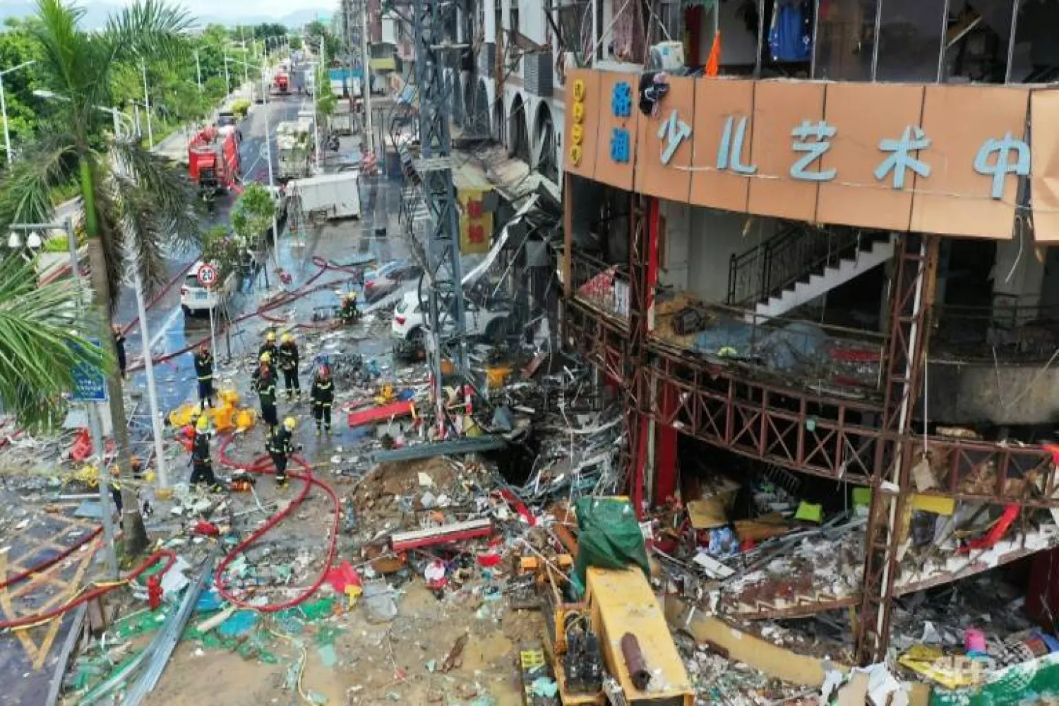 A gas explosion ripped through a hotel in the southern Chinese city of Zhuhai on Friday | AFP