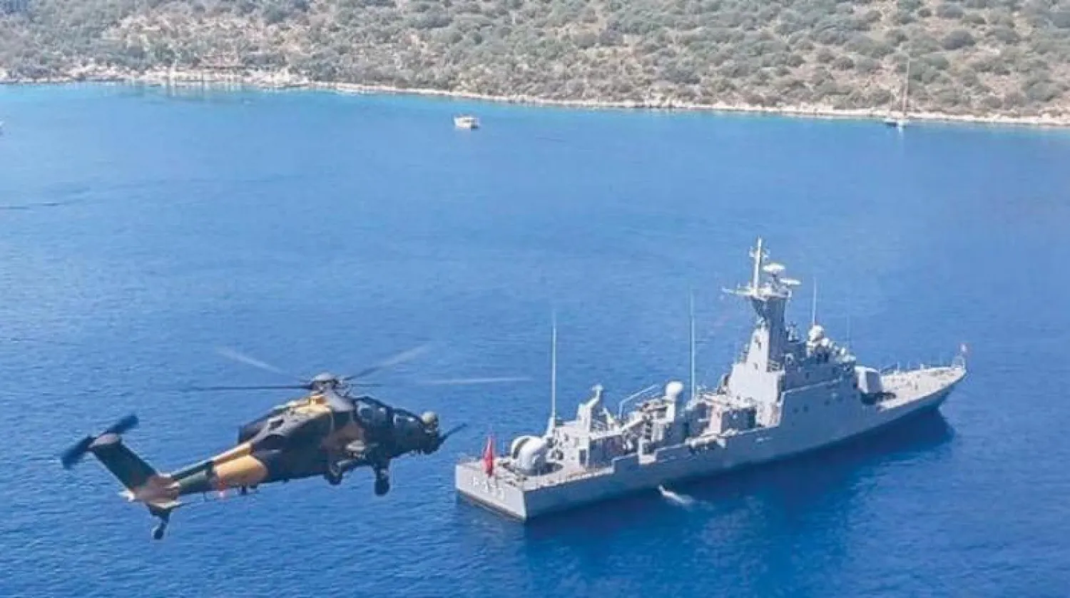 جانب من مناورة بحرية تركية (أرشيفية - وزارة الدفاع التركية)