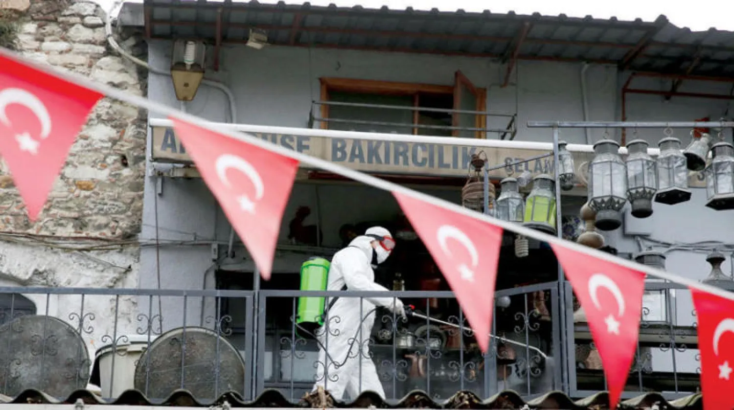 الاقتصاد التركي سيتعرض لانكماش حاد خلال العام الحالي بسبب أزمة فيروس {كورونا} (رويترز)