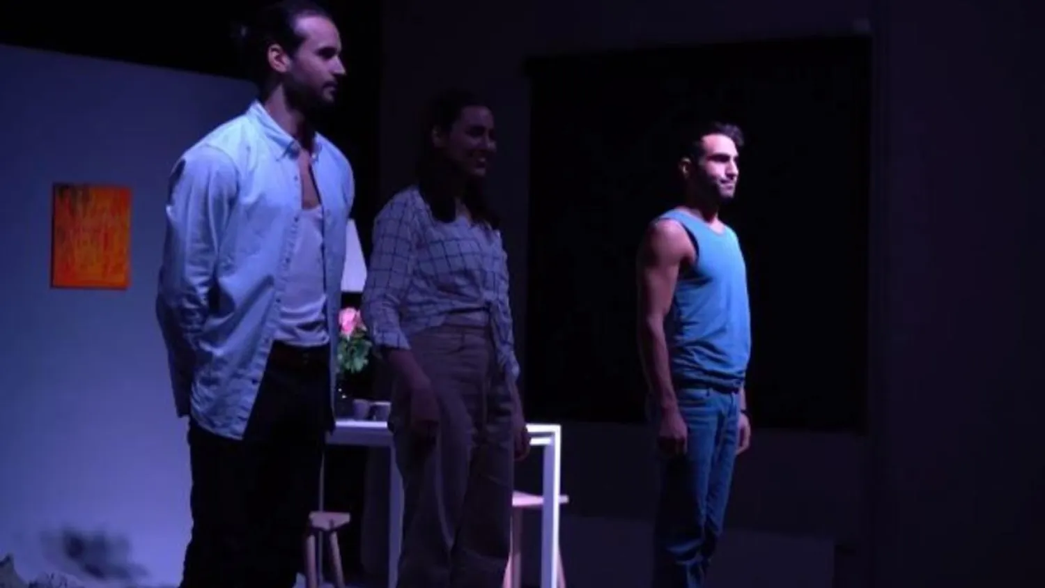 A theatre group based their play -- performed in Arabic -- on interviews with young migrants who arrived in Sweden from 2015 | AFP