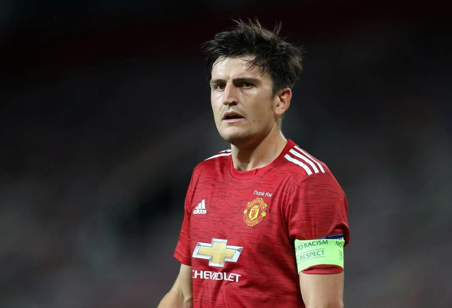 Manchester United manager Ole Gunnar Solskjaer will continue with Harry Maguire as the team’s captain. (Reuters)