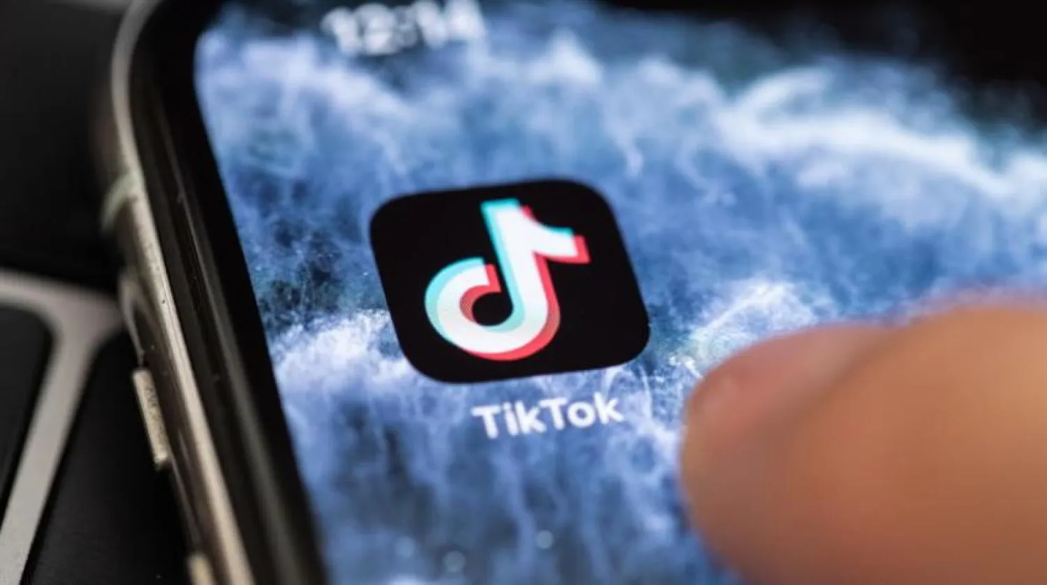 Bir akıllı telefonda bulunan TikTok uygulaması (EPA)
