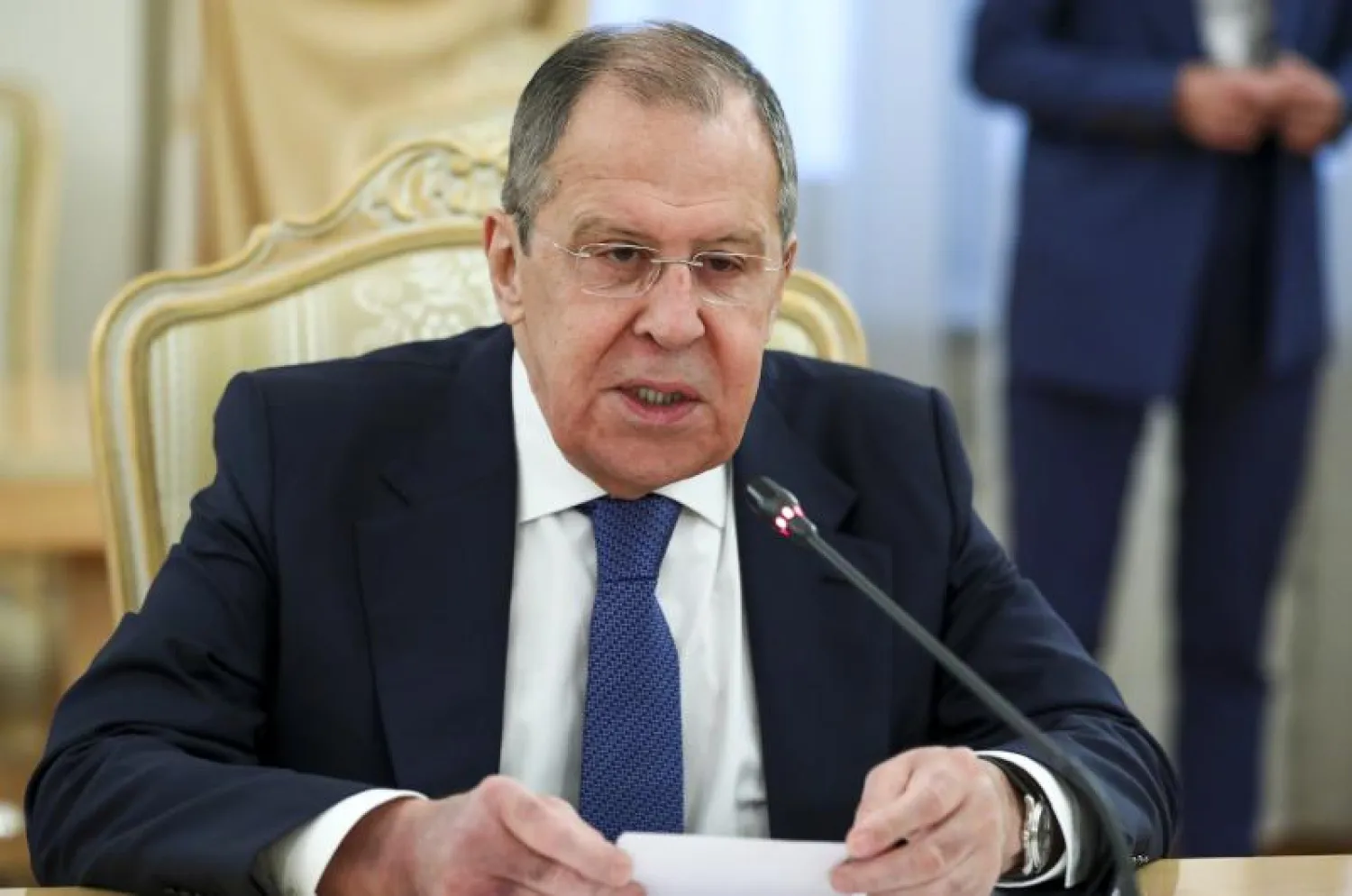 وزير الخارجية الروسي سيرغي لافروف (أ.ب)