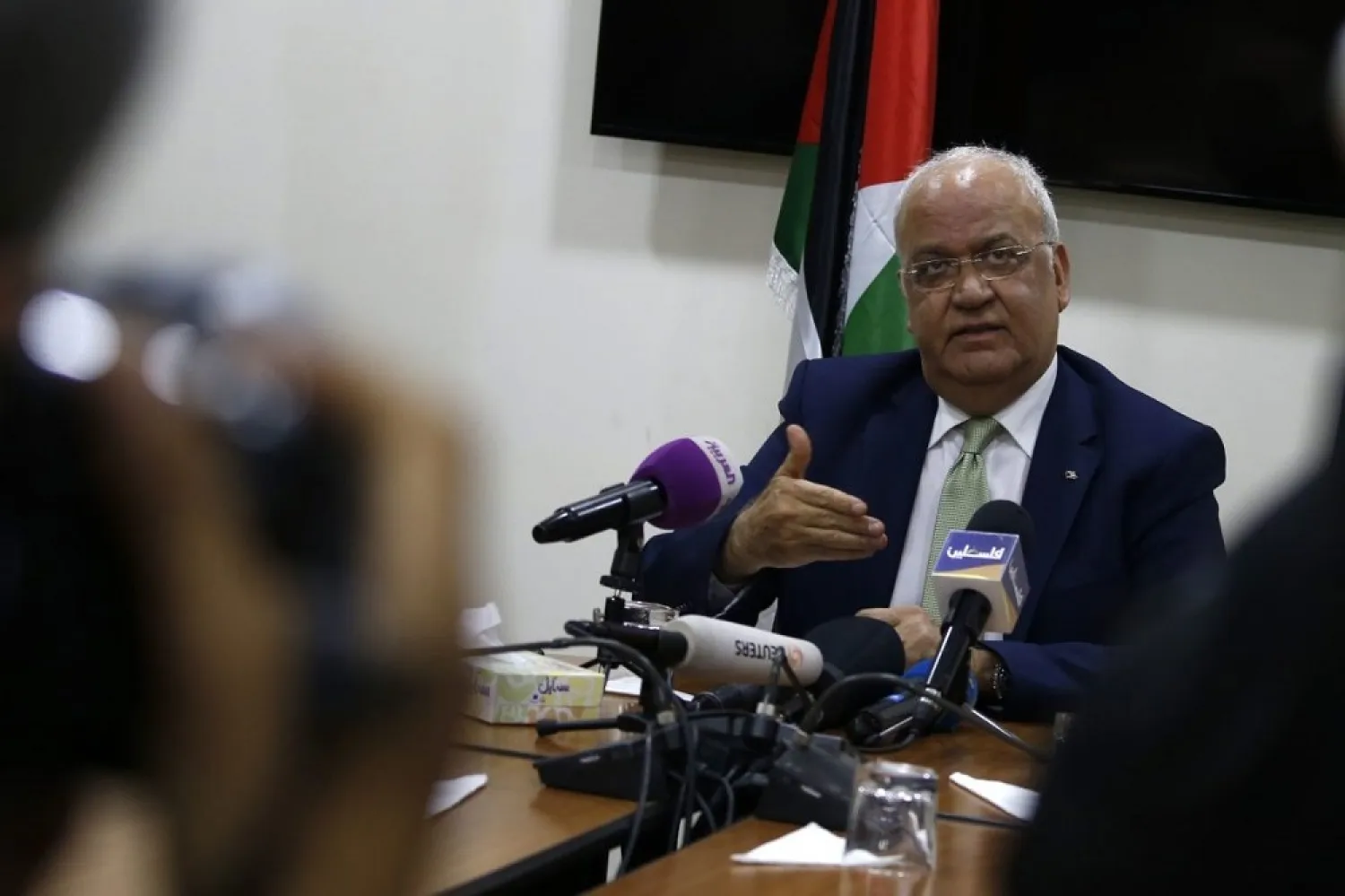 Secretary-General of the Palestine Liberation Organization (PLO) Saeb Erekat. (Getty Images)