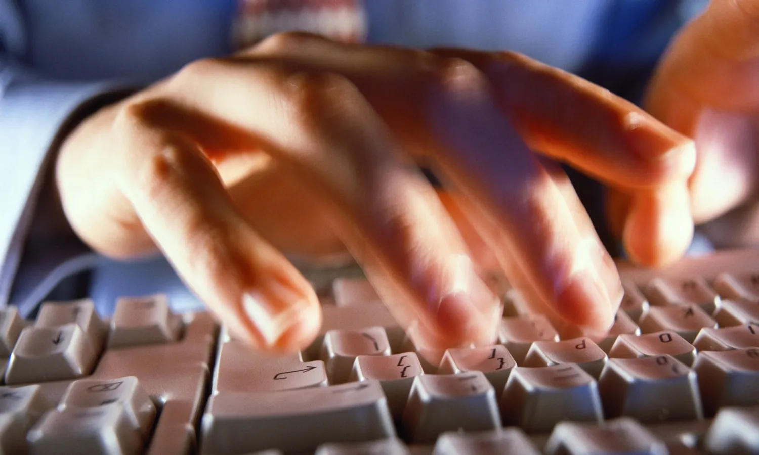 Man typing on a computer keyboard Credit: Stone / Getty
Creative Photograph: Stone/Getty Images
