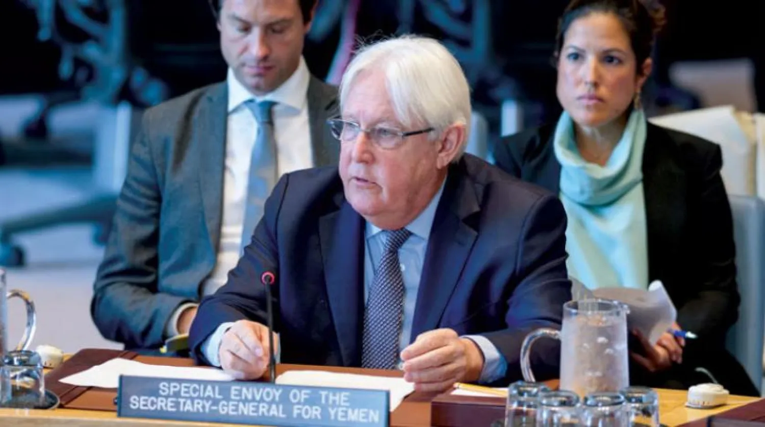 Martin Griffiths, Birleşmiş Milletler Güvenlik Konseyi'nin (BMGK) daha önceki bir oturumu sırasında (BM)