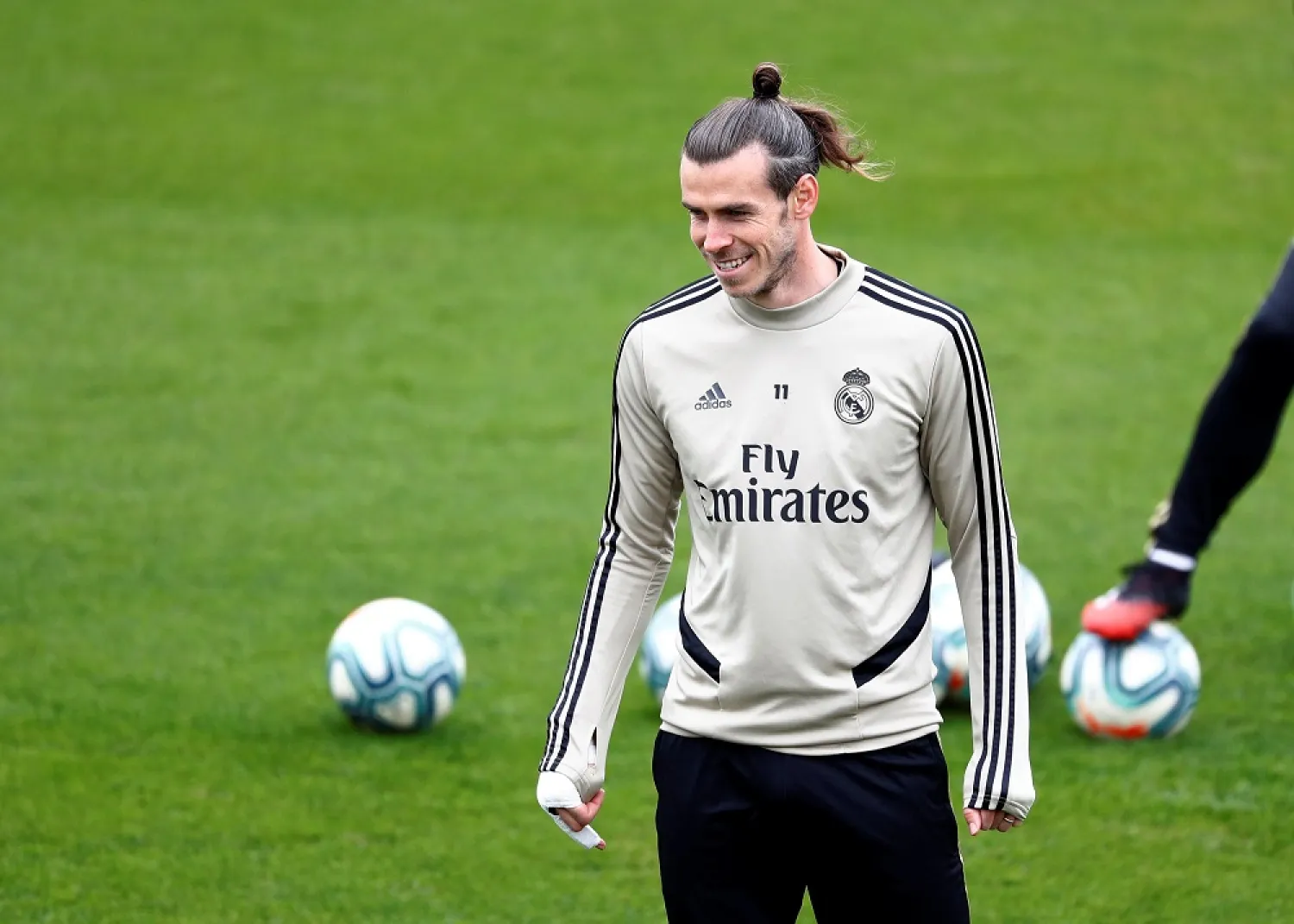 Real Madrid's Gareth Bale during training in Madrid, Spain, Feb. 29, 2020. (Reuters)