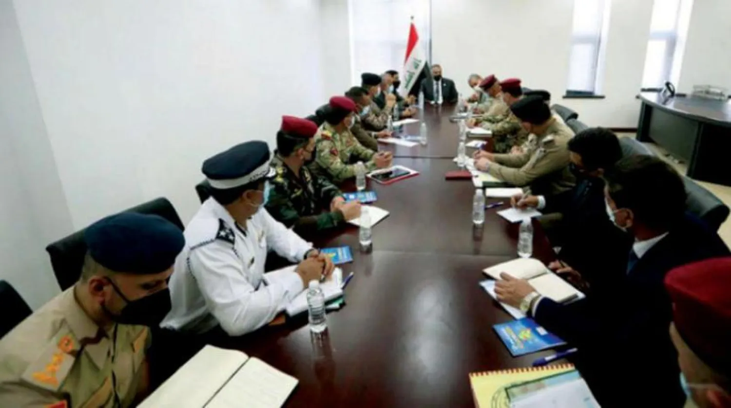 Iraqi Prime Minister Mustafa Al-Kadhimi meets with security leaders in Maysan governorate, Iraqi news agencies 