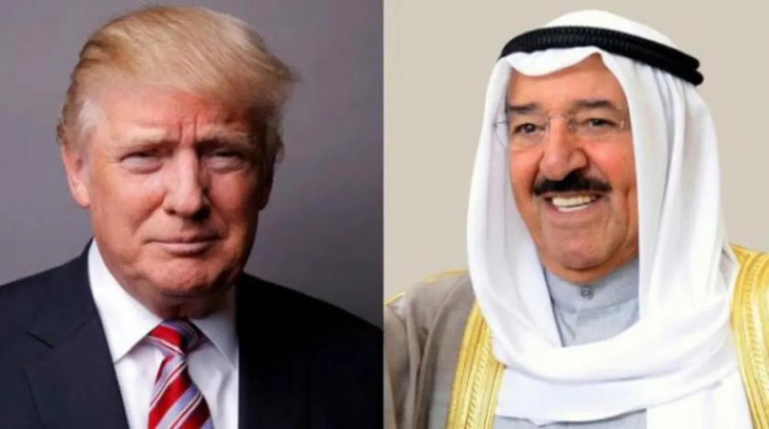 Kuveyt Emiri Şeyh Sabah el-Ahmed el-Cabir es-Sabah ve ABD Başkanı Trump (Şarku’l Avsat)