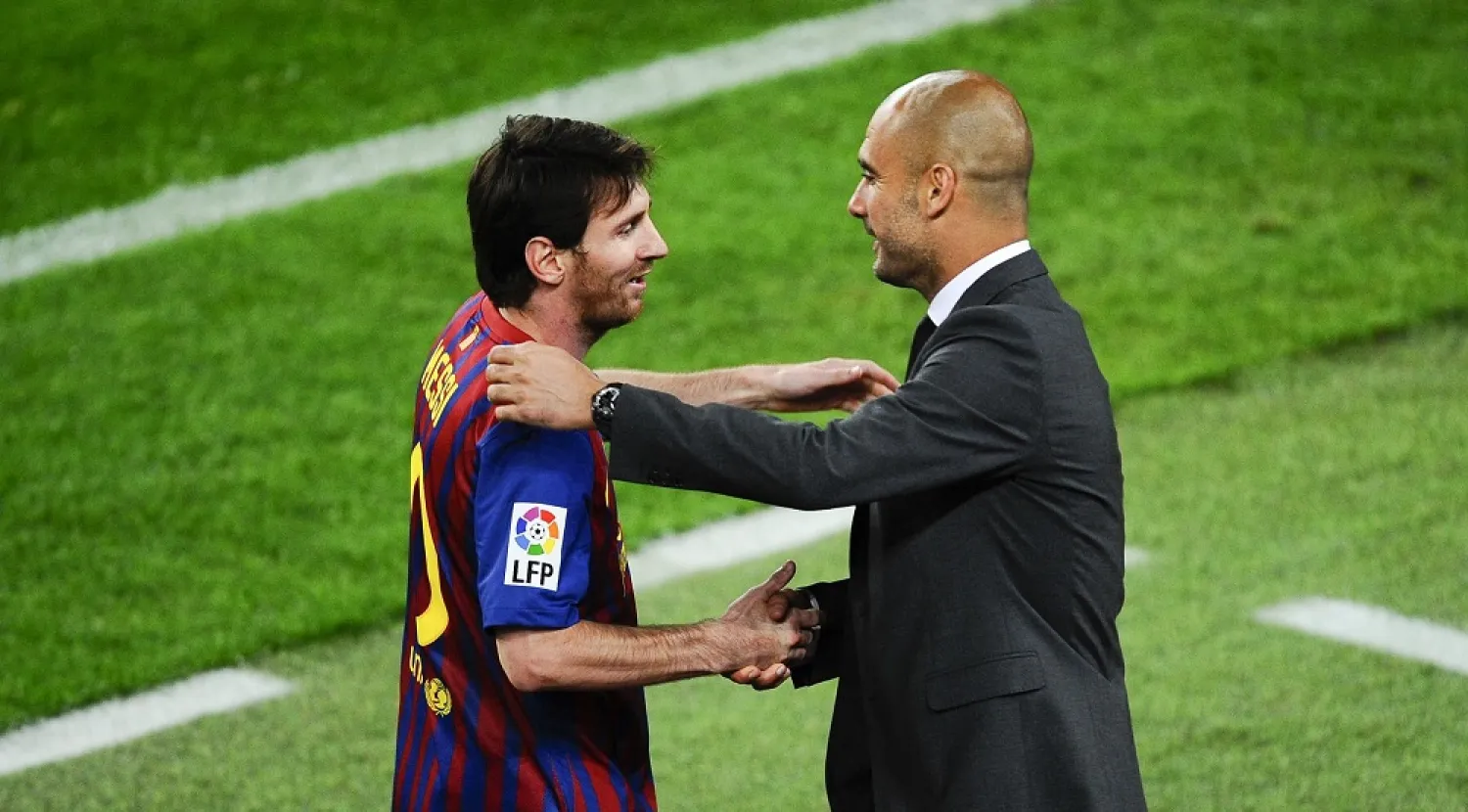 Manchester City manager Pep Guardiola was tight-lipped Friday over whether his club would be keen to sign Lionel Messi for next season. (Getty Images)