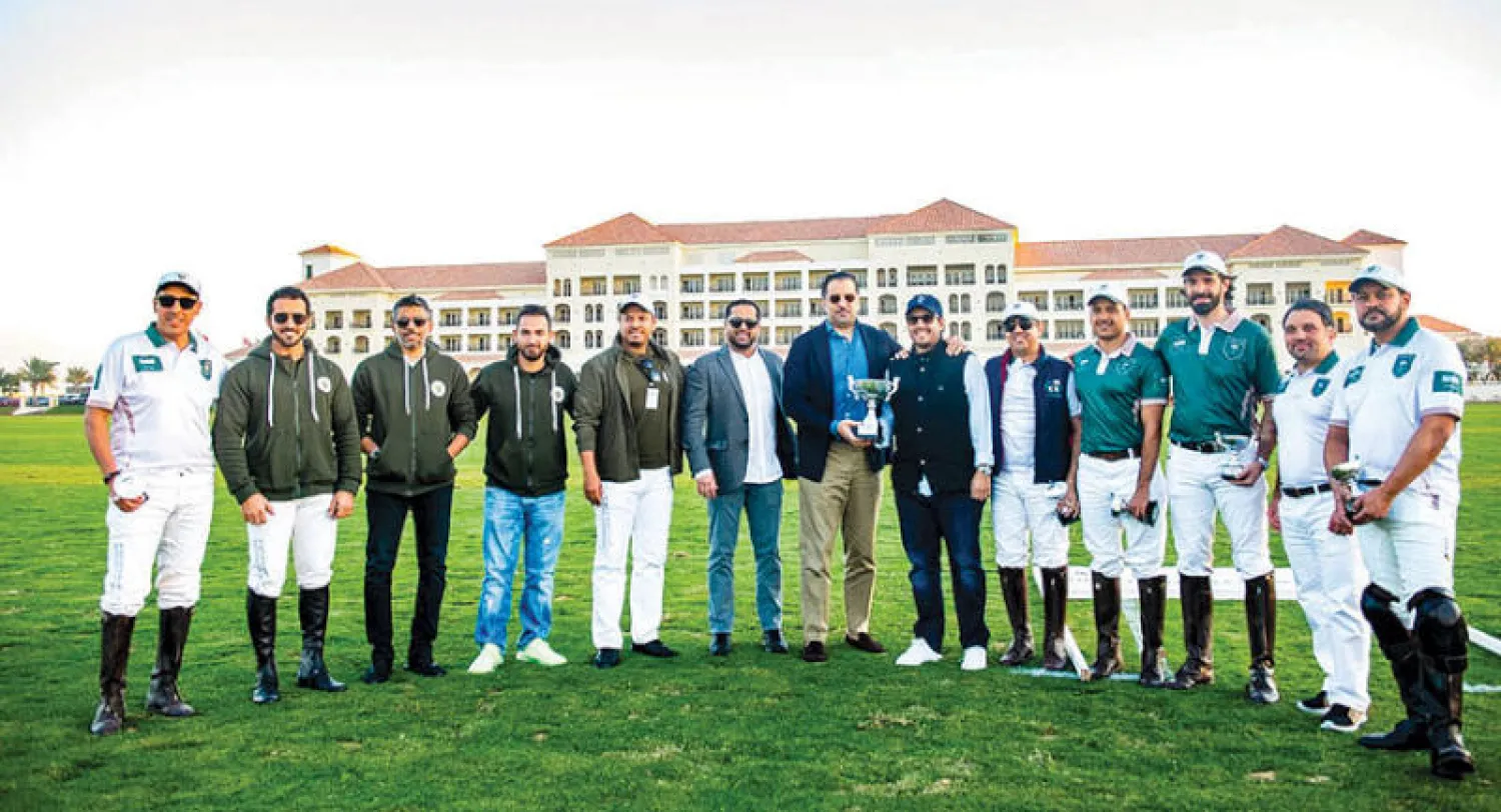 فريق فرسان المصمك شارك هذا العام في دبي (الشرق الأوسط)