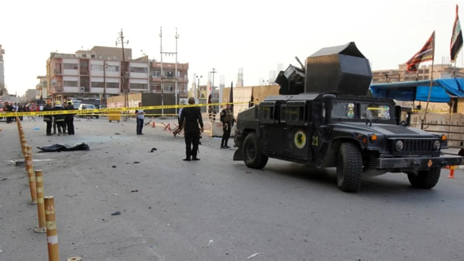Security forces secure a location after an ISIS attack in Kirkuk, Iraq. File photo: Reuters
