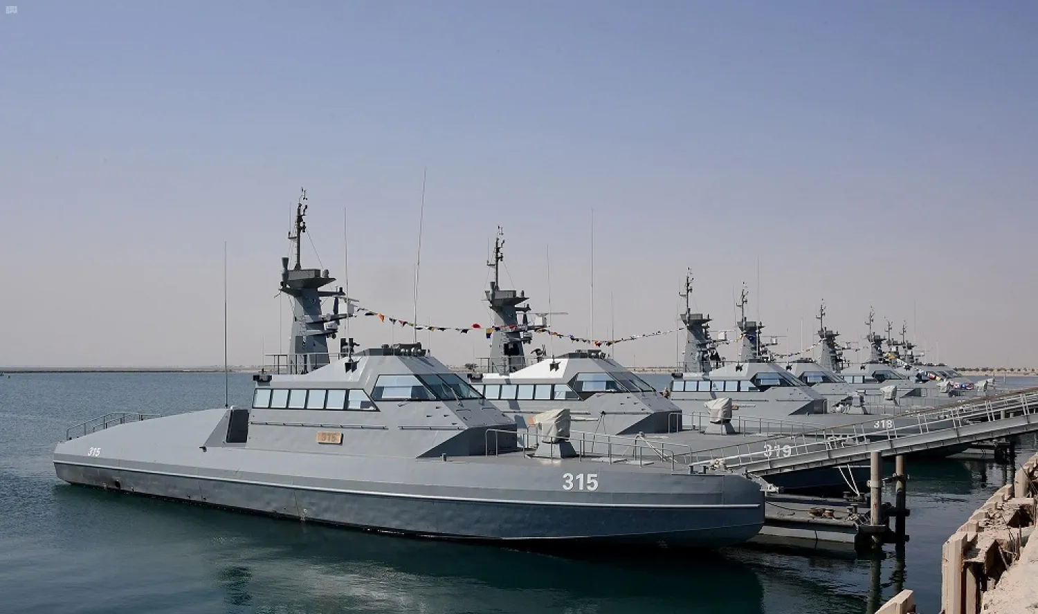 The Saudi Navy received new batches of the French-Made Speed Interceptor Boats. (SPA)