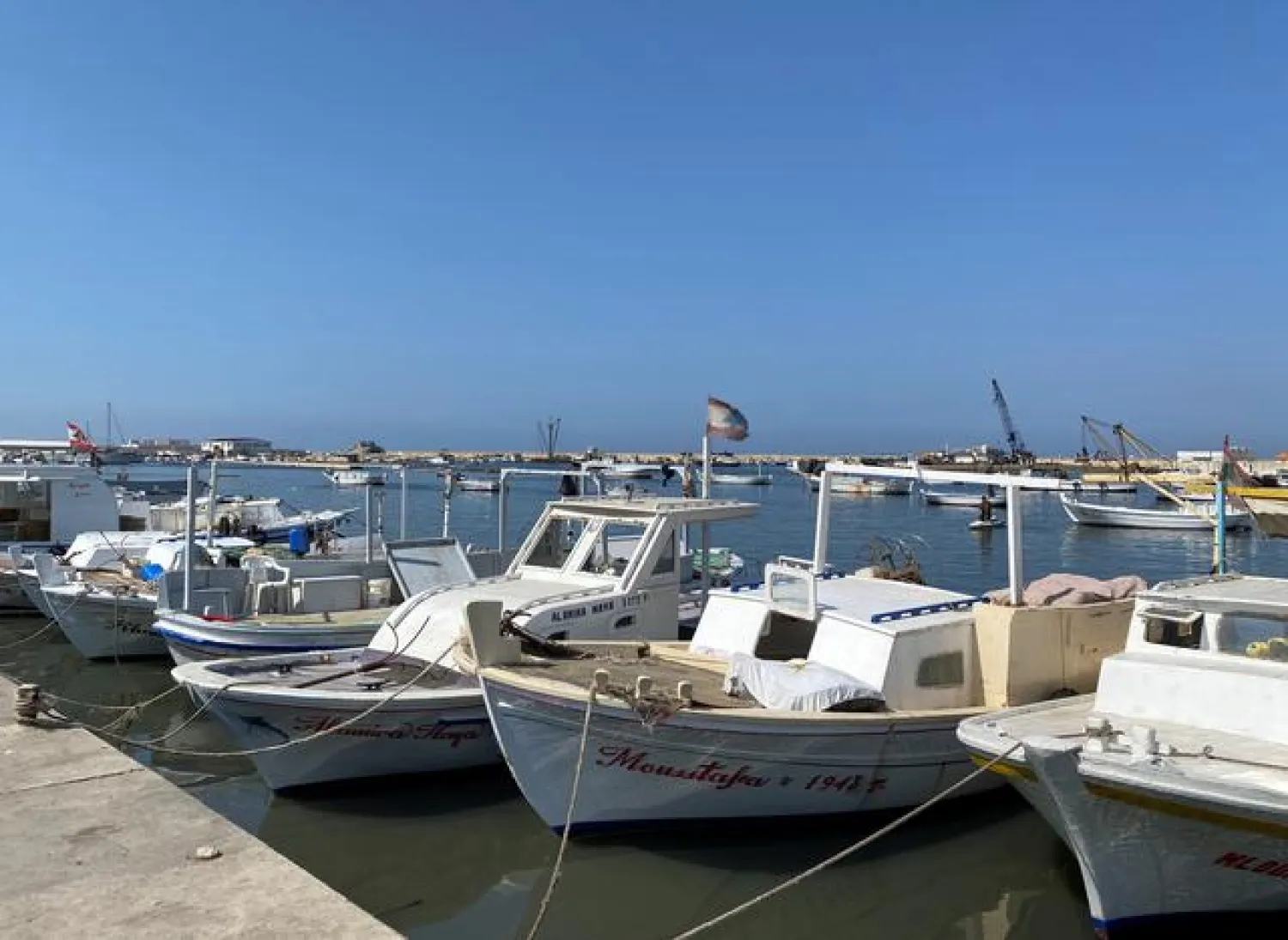 Boats are seen in Tripoli, Lebanon September 14, 2020. REUTERS/Raya Jalabi