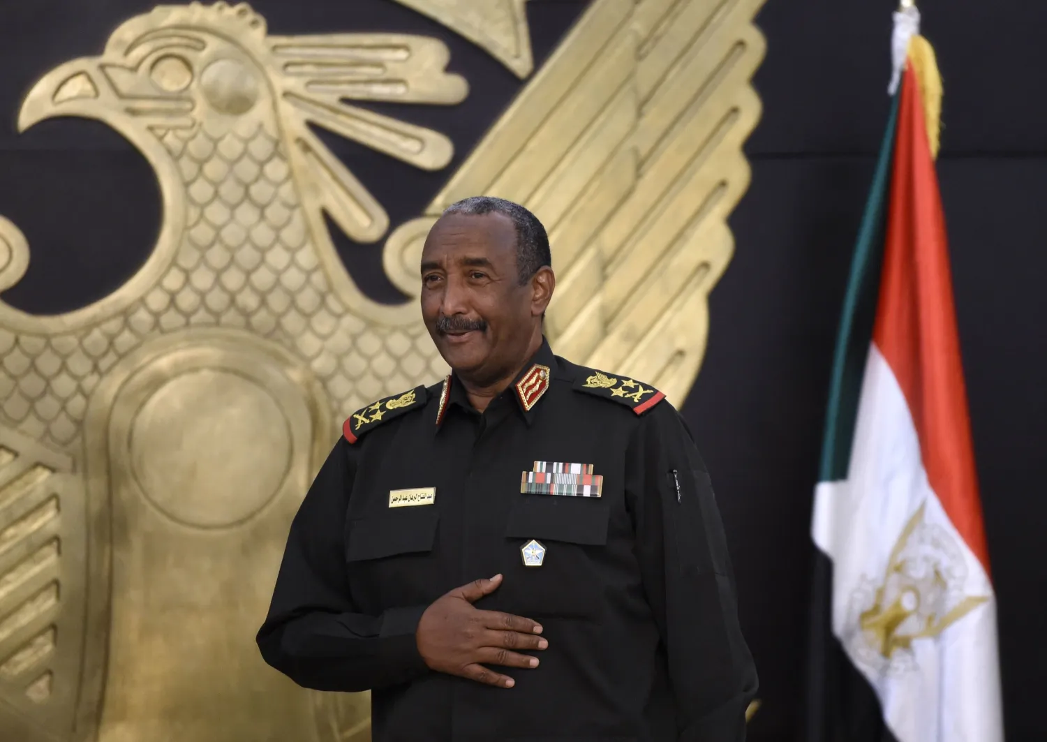 President of Sudan’s Transitional Sovereign Council Abdel Fattah al-Burhan in Sudan's capital, Khartoum, on September 15, 2020. (AFP)