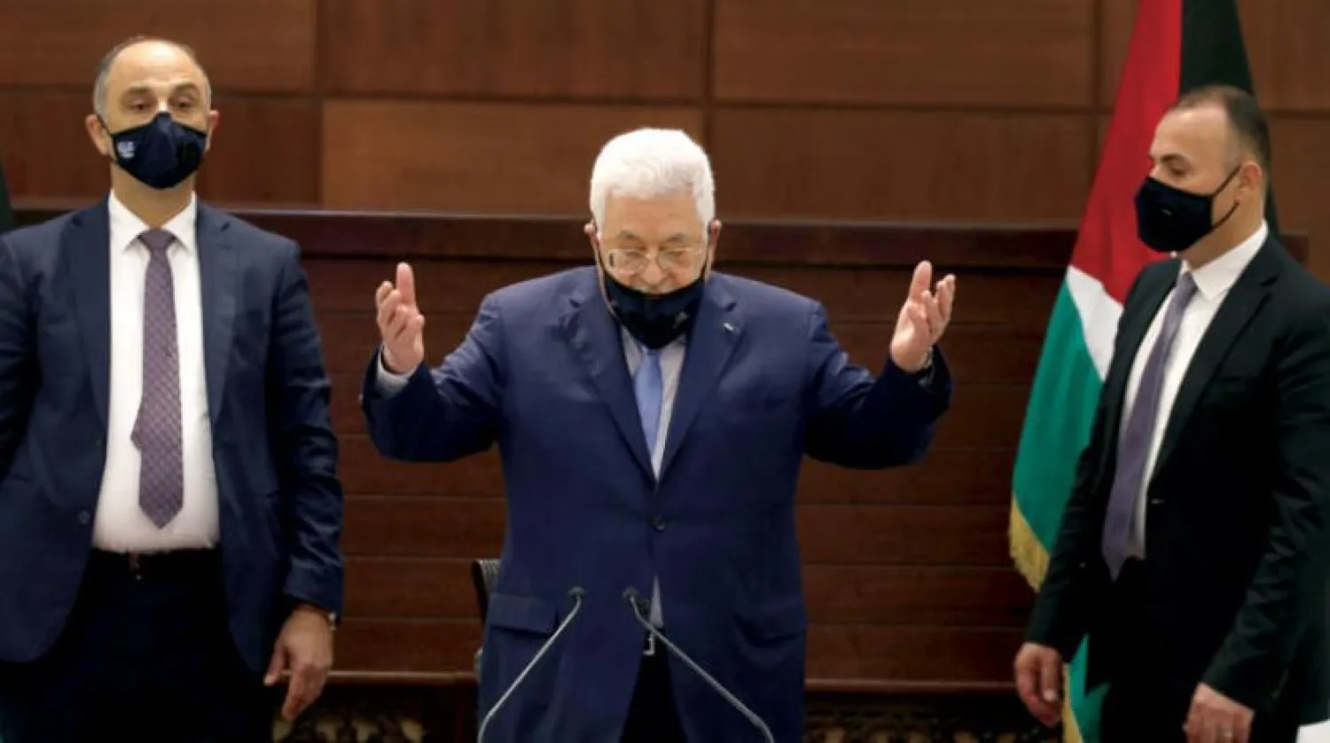 Filistin Devlet Başkanı Mahmud Abbas Filistinli örgütlerle 3 Eylül’de video konferans yöntemiyle görüştü.(Reuters)