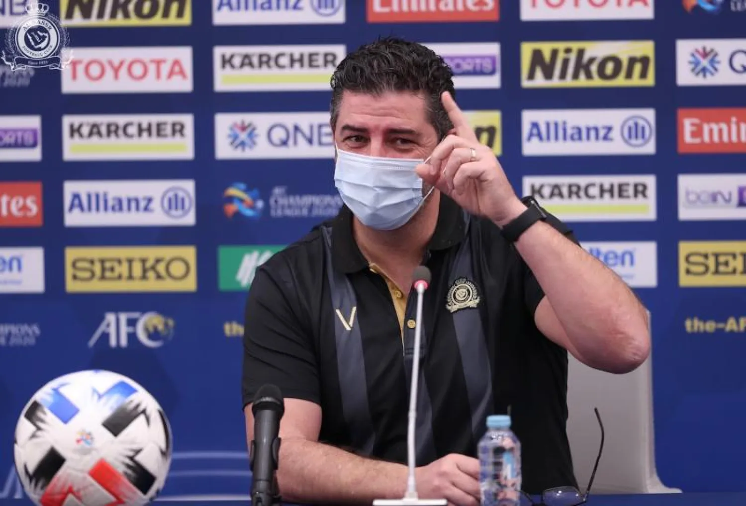 البرتغالي فيتوريا يراهن على اللاعبين الشباب لمستقبل فريقه النصر (المركز الإعلامي لنادي النصر)