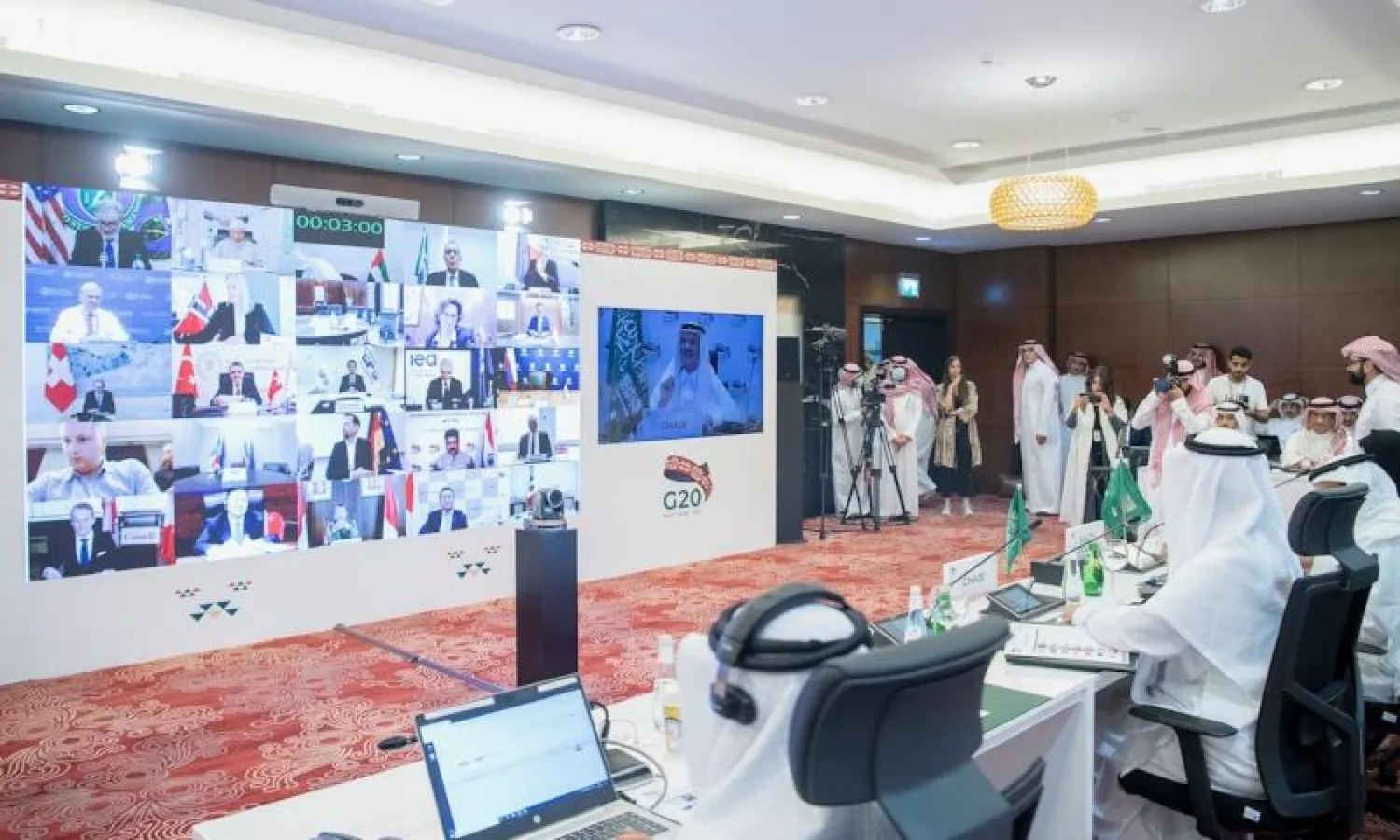 جانب من اجتماع سابق لوزراء الطاقة في دول مجموعة العشرين (واس)