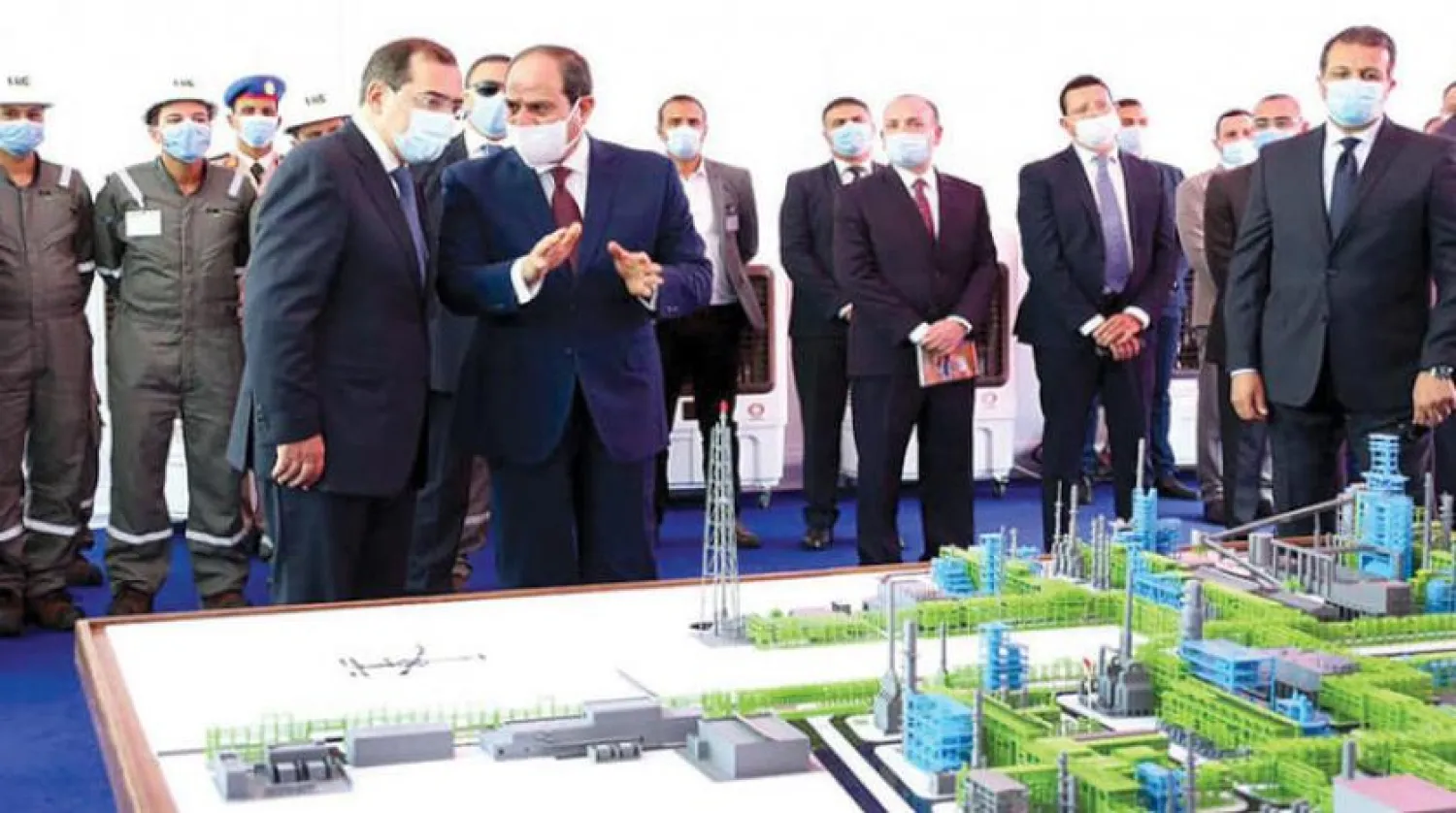 Mısır Cumhurbaşkanı Abdulfettah Sisi dün Kahire’deki bir dizi projenin açılış törenine katıldı. (Cumhurbaşkanlığı)