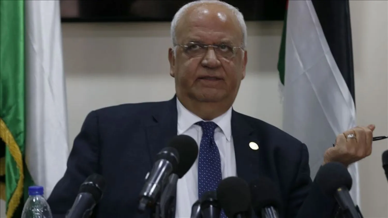 Secretary-General of Palestine Liberation Organization's (PLO) Executive Committee, Saeb Erekat