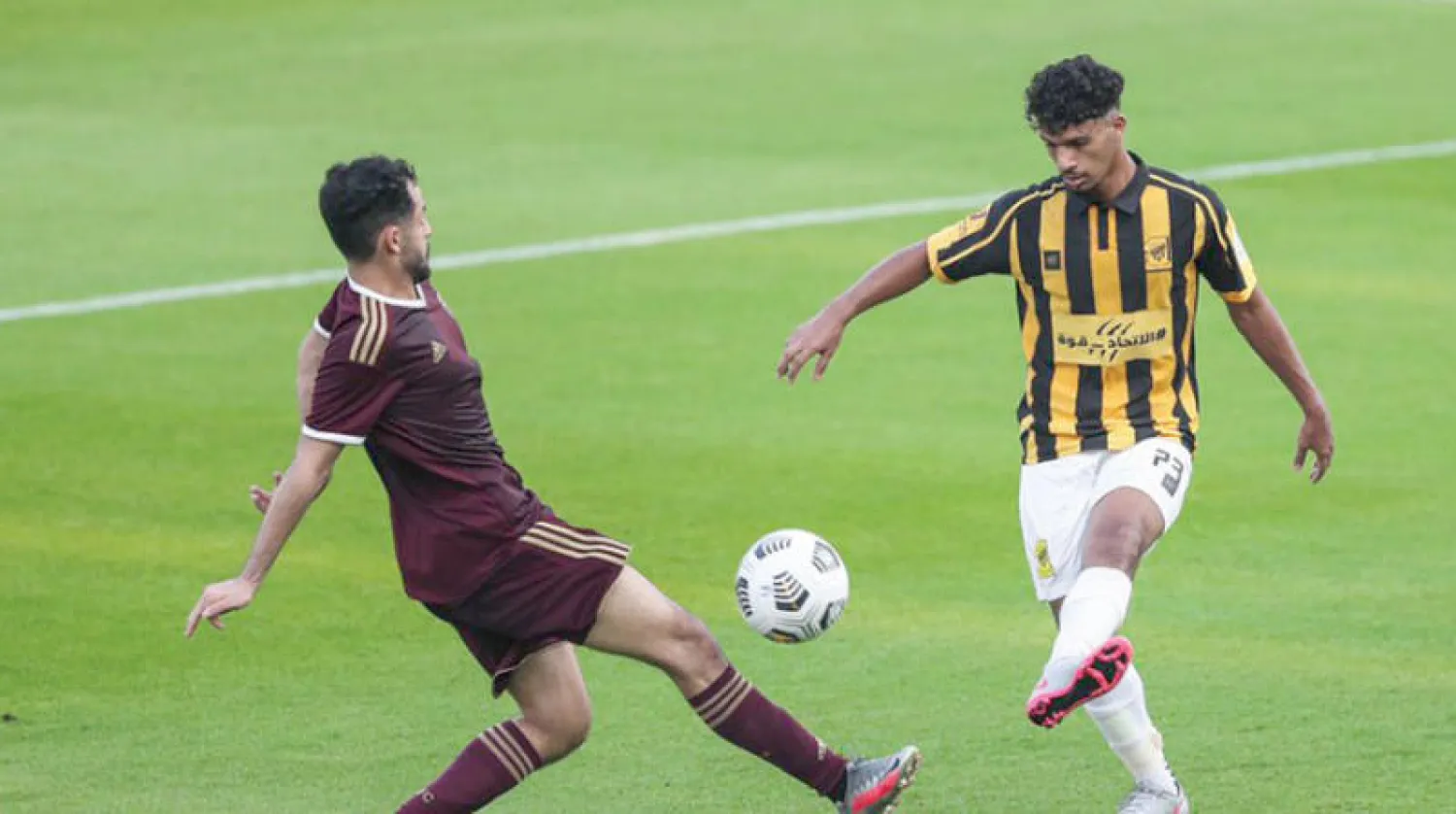 من مباراة الاتحاد الودية أمام الفيصلي (الشرق الأوسط)