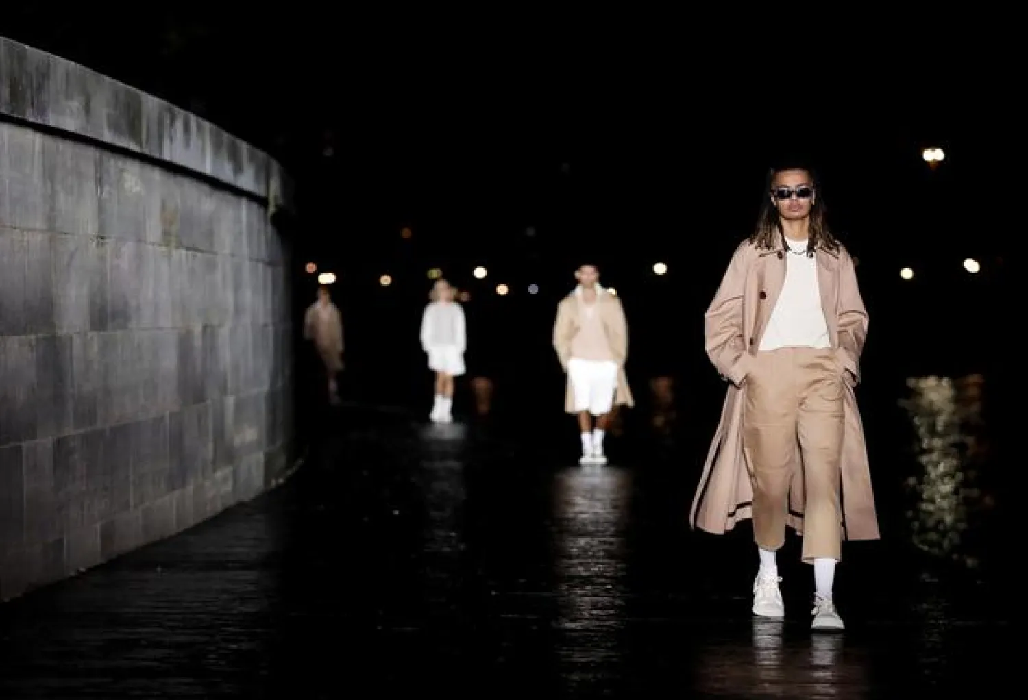 Models present creations by designer Alexandre Mattiussi as part of his Spring/Summer 2021 ready-to-wear collection show for his brand AMI, during Paris Fashion Week, in Paris, France October 3,2020. Reuters