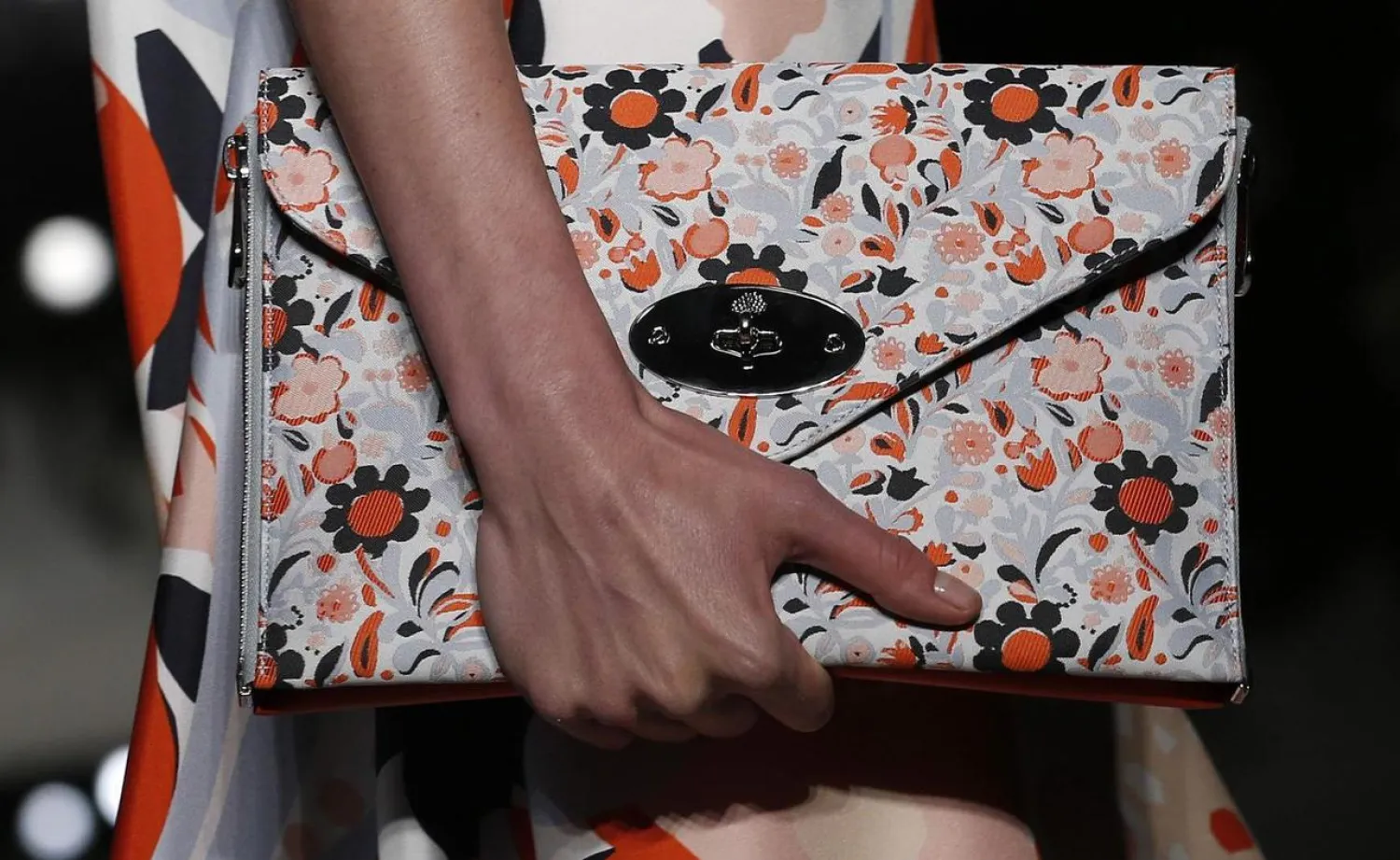 A model presents a creation from the Mulberry Spring/Summer 2014 collection during London Fashion Week September 15, 2013. (Reuters)