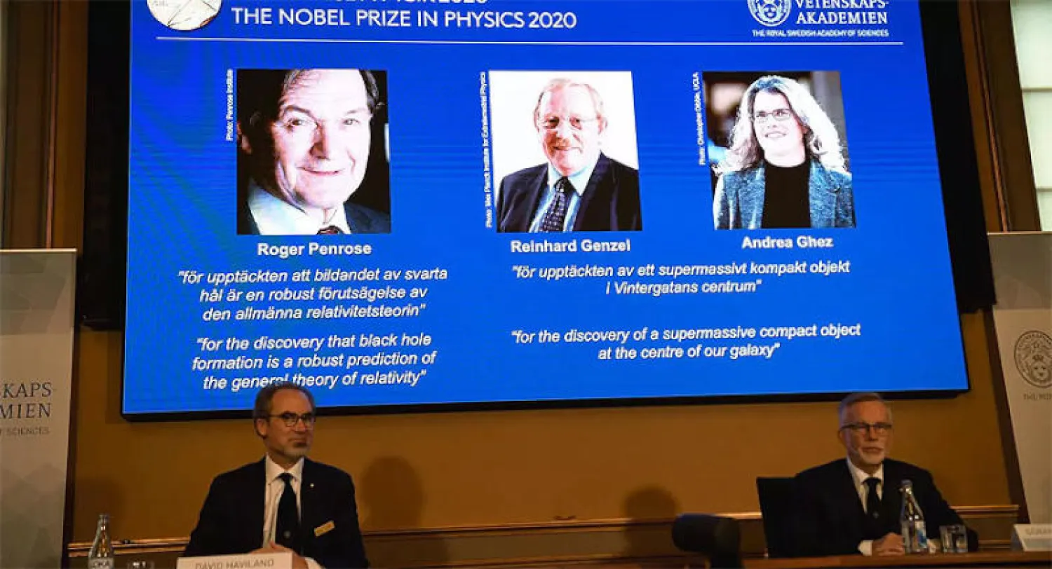 «نوبل الفيزياء» لاكتشافات «الثقوب السوداء»