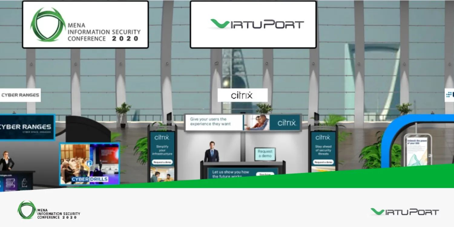 The Saudi Federation for Cybersecurity, Programming and Drones hosted the two-day Middle East and North Africa Information Security Conference. (VirtuPort via Twitter)