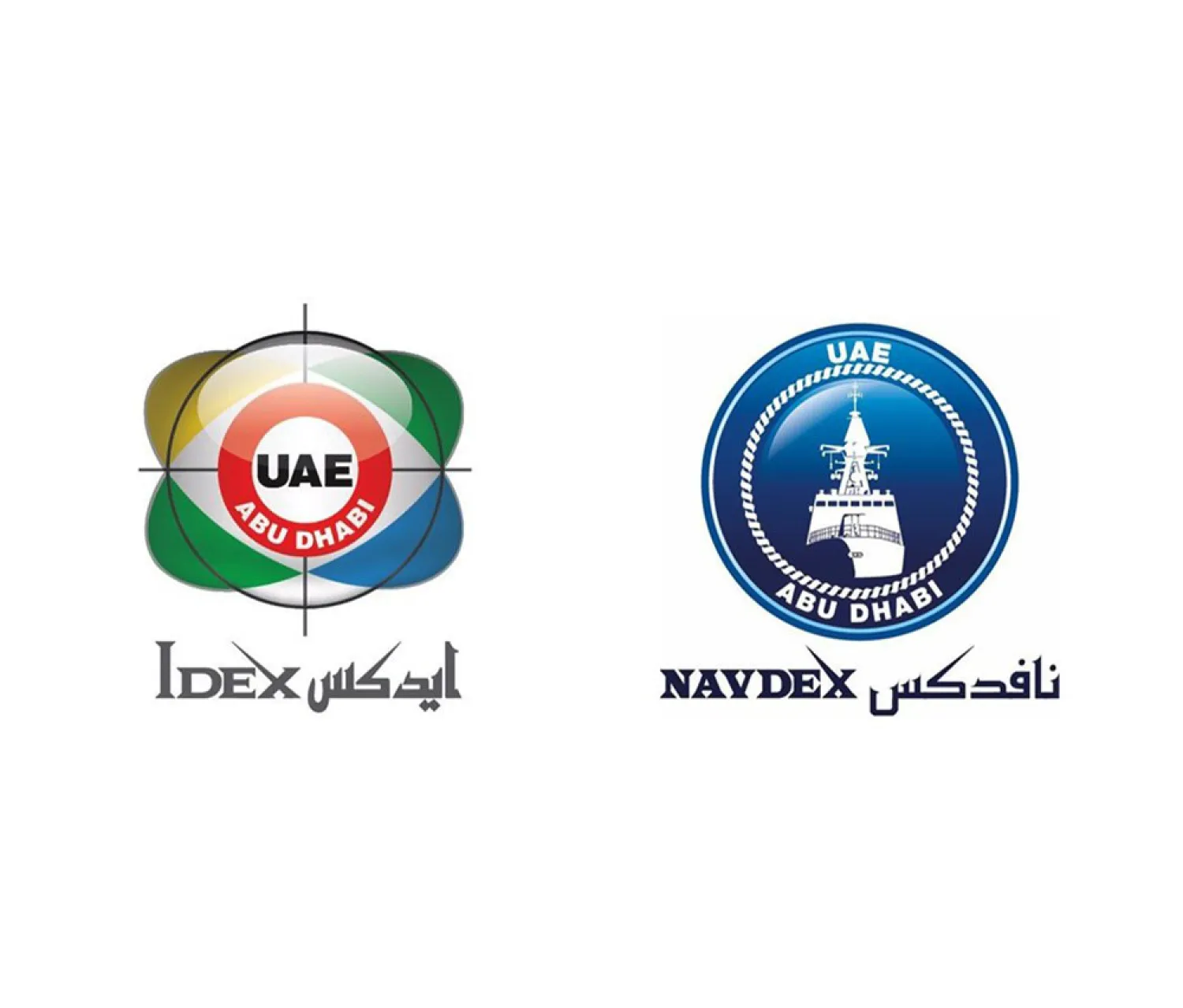 Combined logos of IDEX and NAVDEX via WAM