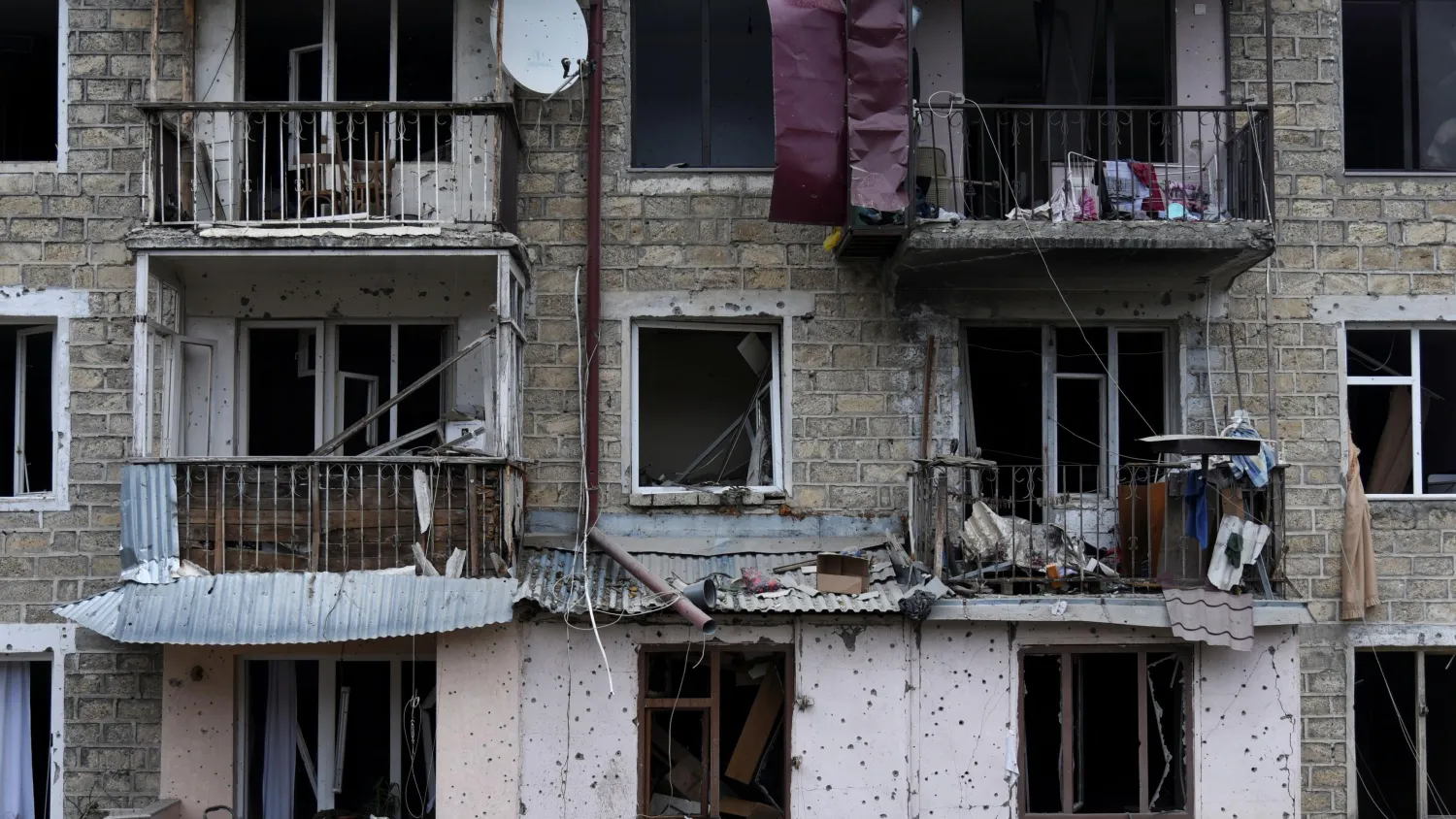 Aftermath of recent shelling during a military conflict over the region of Nagorno-Karabakh in Stepanakert October 4, 2020. Reuters