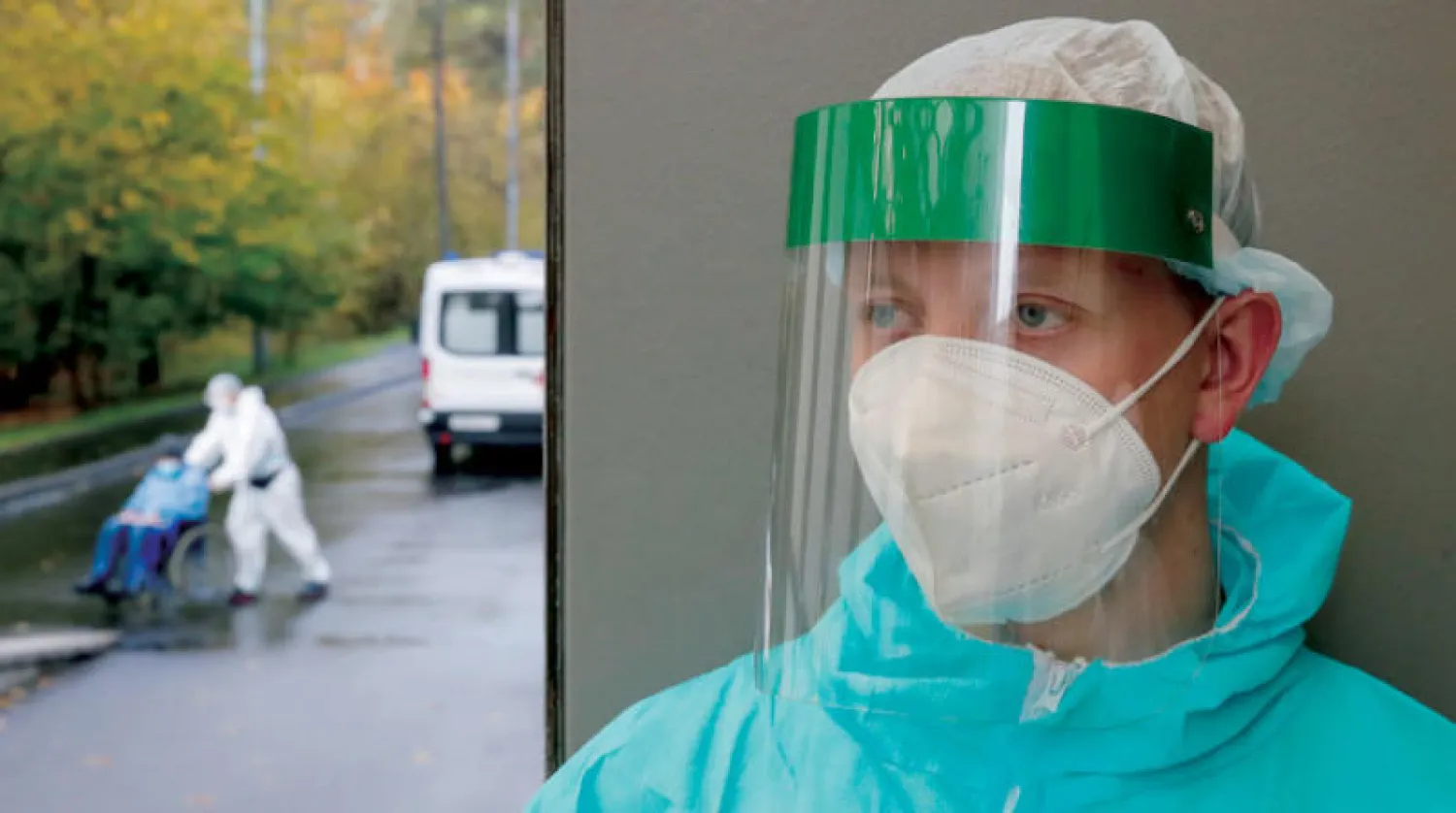 مركز فحص إصابات «كورونا» في موسكو (رويترز)