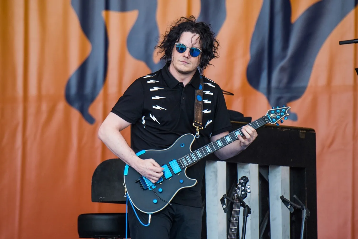 Jack White performs at the New Orleans Jazz and Heritage Festival on Sunday, May 6, 2018. (AP)