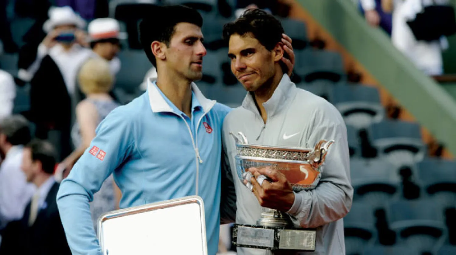 ديوكوفيتش ونادال ونهائي رولان غاروس (غيتي)