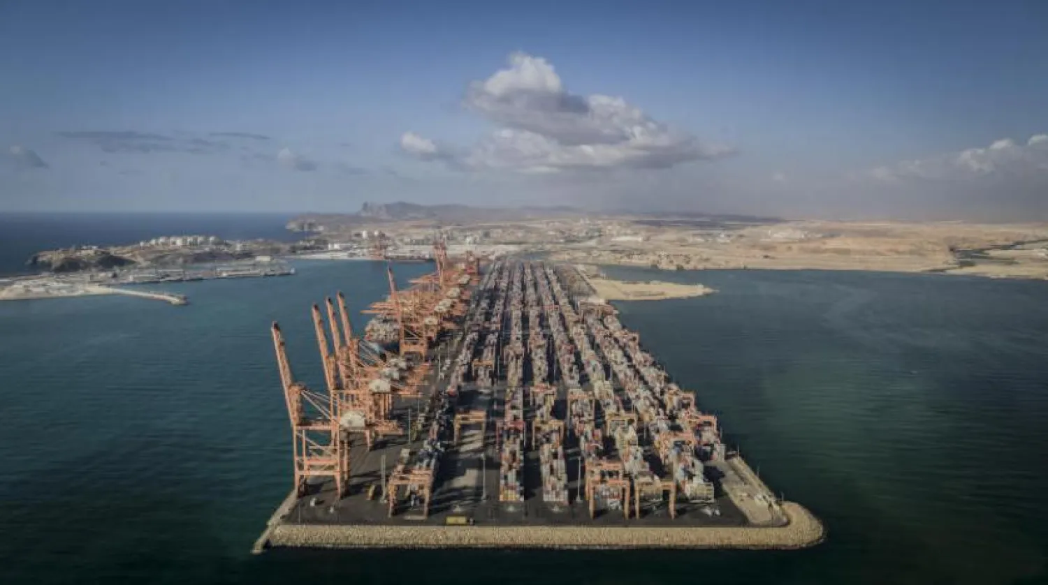 Port of Salalah in Dhofar Governorate in the Sultanate of Oman (Asyad Group)