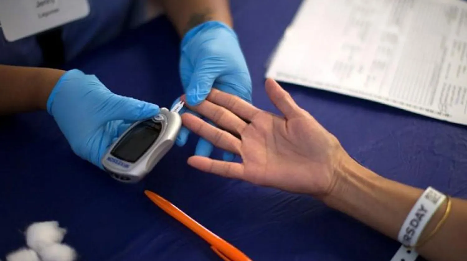 Kaliforniya'daki bir klinikte yapılan diyabet testi (Reuters)