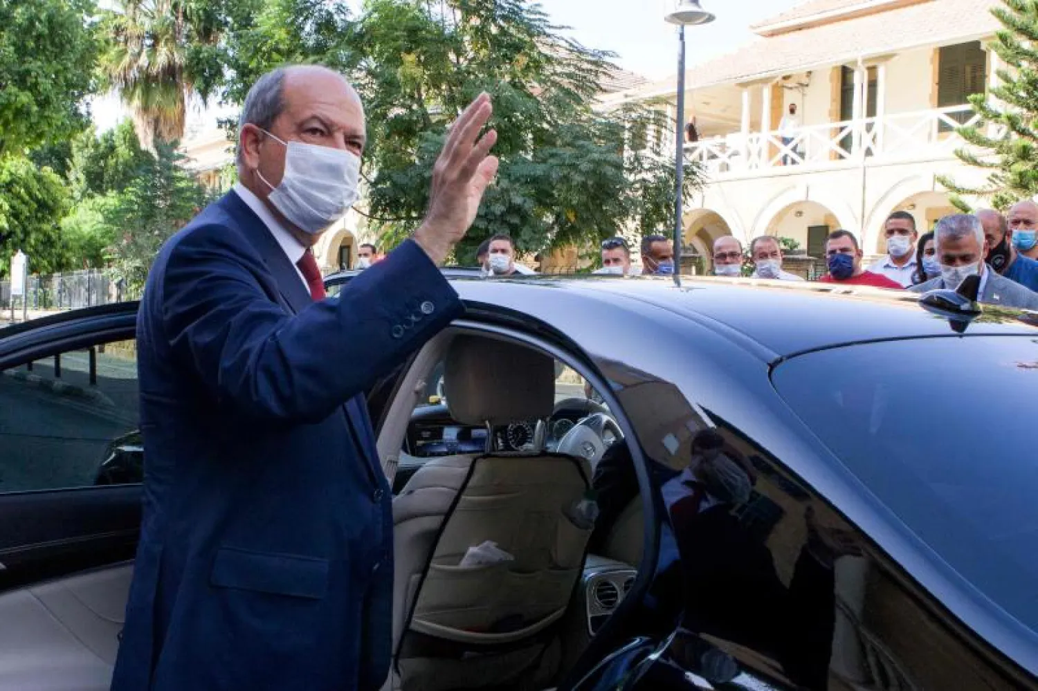 المرشح القومي إرسين تتار الذي فاز برئاسة جمهورية شمال قبرص التركية (أ.ف.ب)