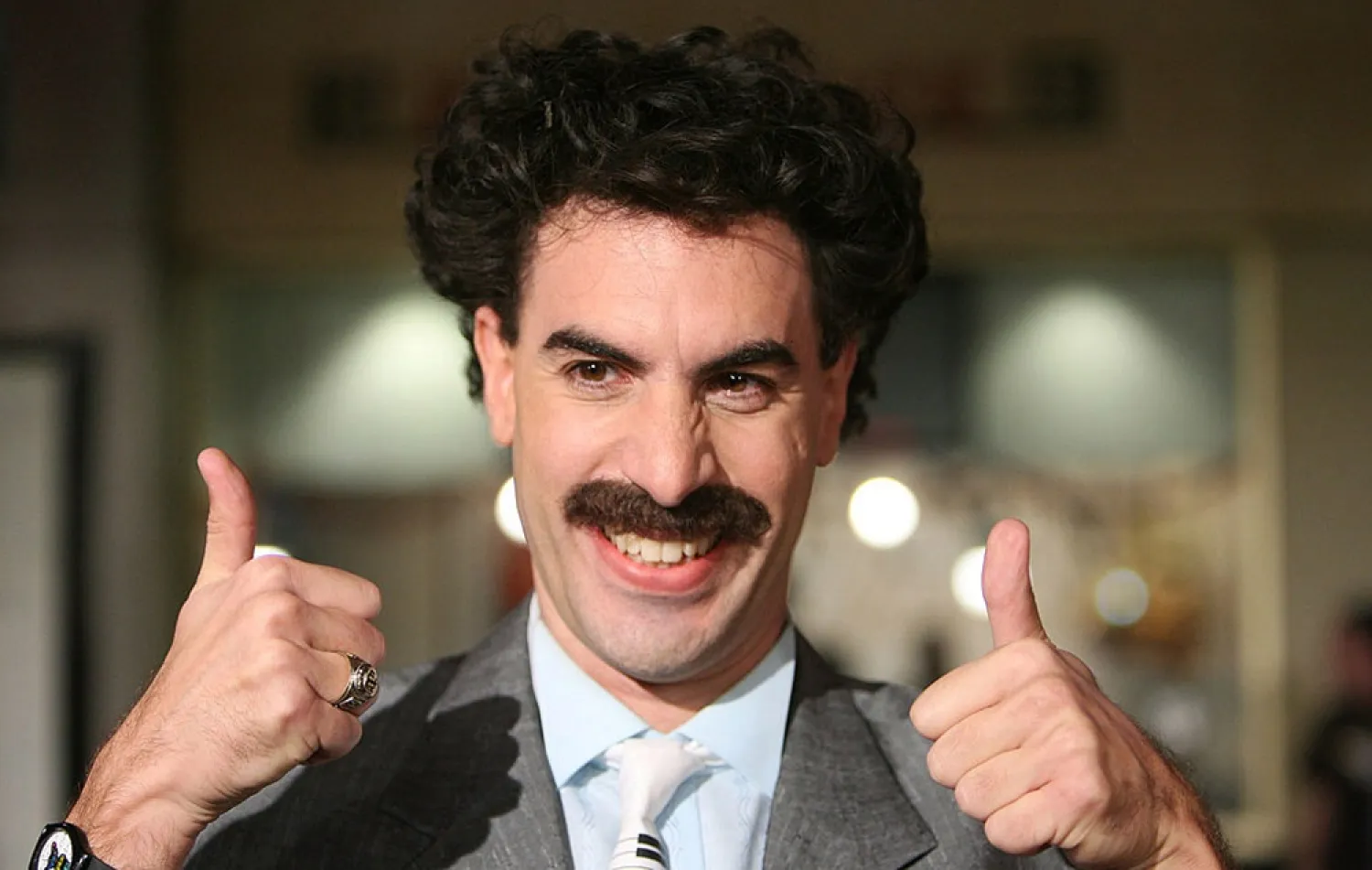 British comedian Sacha Baron Cohen is back as Borat Sagdiyev. (Getty Images)
