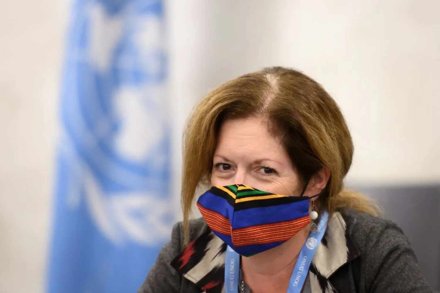 UN acting Libya envoy Stephanie Williams attends the talks between the rival factions in the Libya conflict at the United Nations offices in Geneva, Switzerland October 20, 2020. (Reuters)