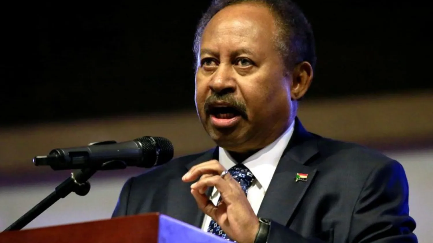 Sudanese Prime Minister Abdalla Hamdok. (Reuters)