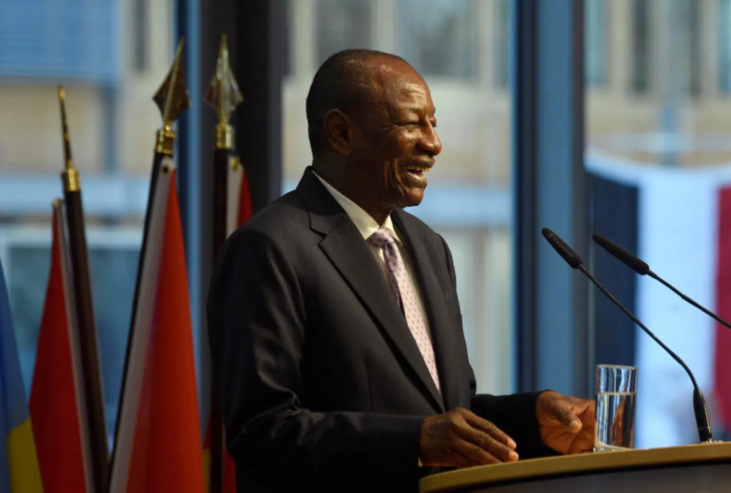 رئيس غينيا ألفا كوندي (رويترز)