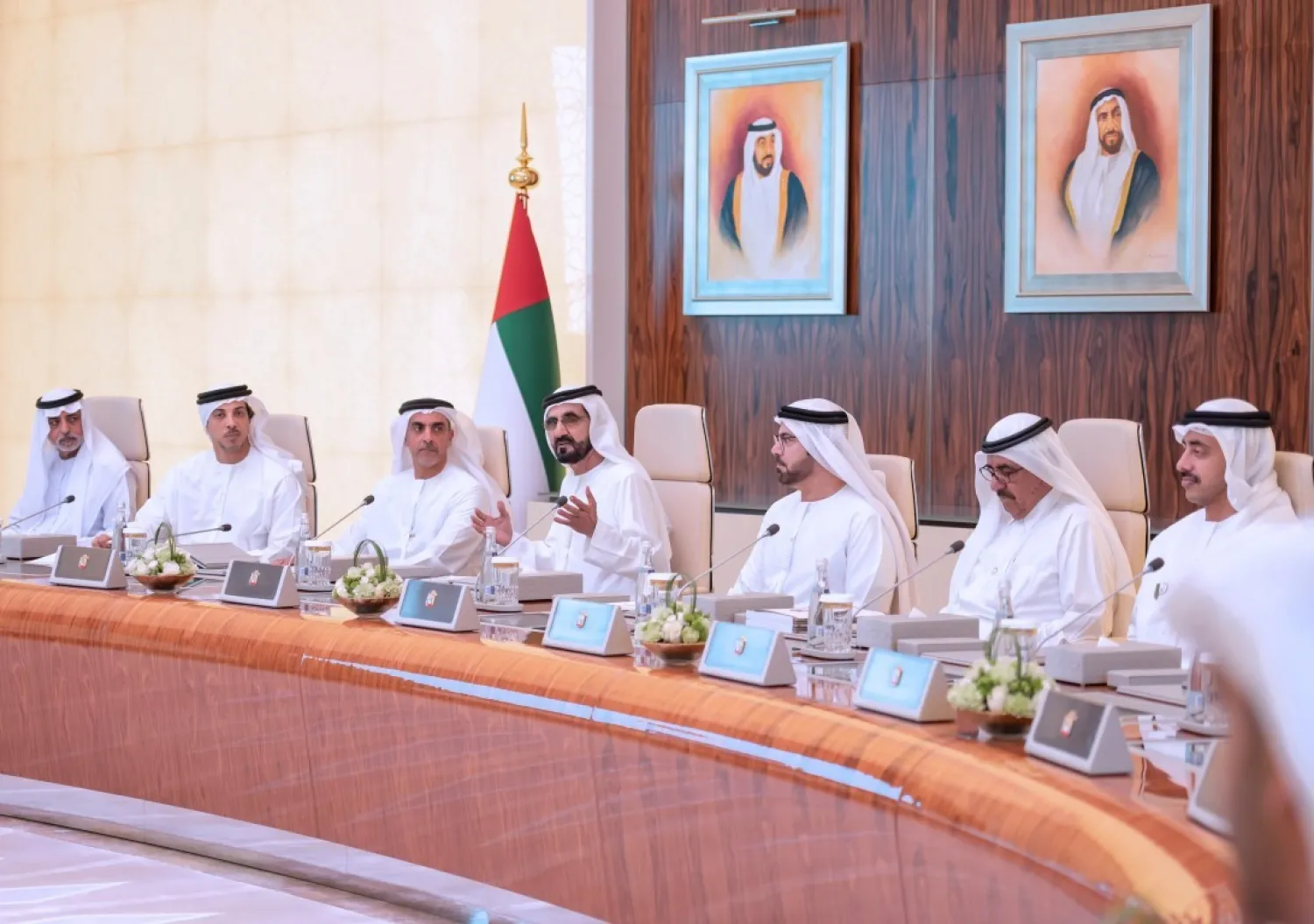 UAE Cabinet, chaired by Sheikh Mohammed bin Rashid Al Maktoum, Vice President, Prime Minister and Ruler of Dubai. WAM