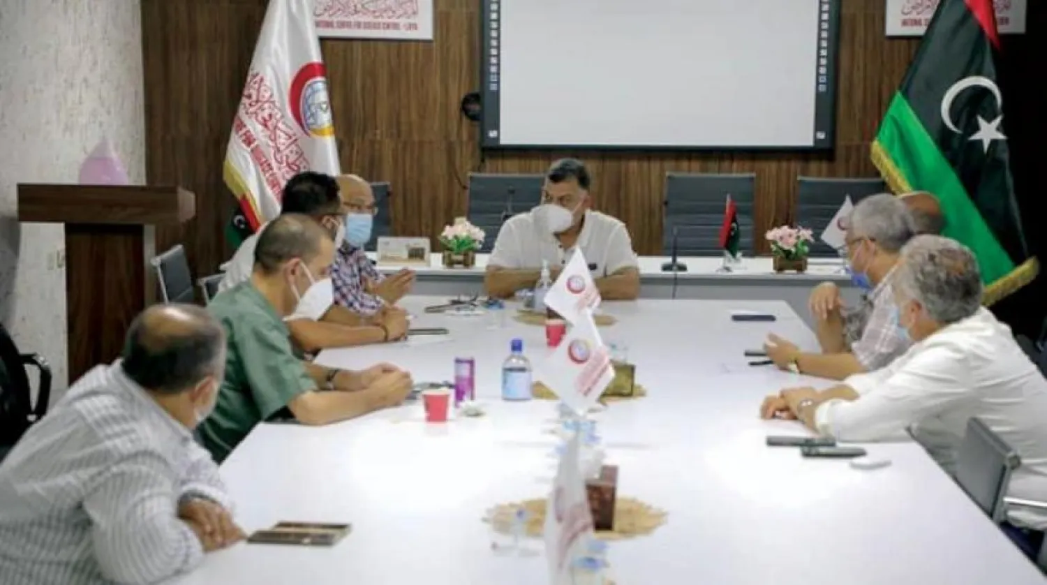 Batı Libya'da Koronavirüs Salgınıyla Mücadele Yüksek Komitesi toplantısı (Ulusal Merkez)